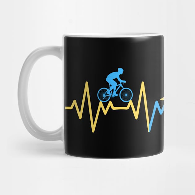 Triathlete Heartbeat Line by The WYLD Tribe